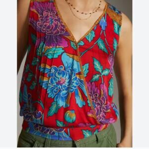 Anthropologie Tiny Rain-Scarf-Wrap Top Small